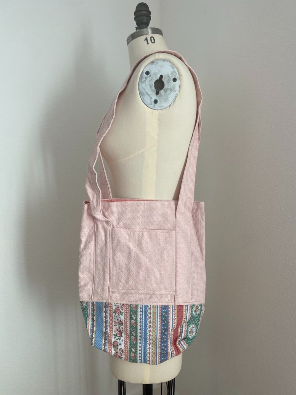 Cross Body Cotton Tote Bag